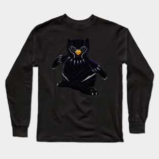 Black Panther Penguin Mashup Long Sleeve T-Shirt